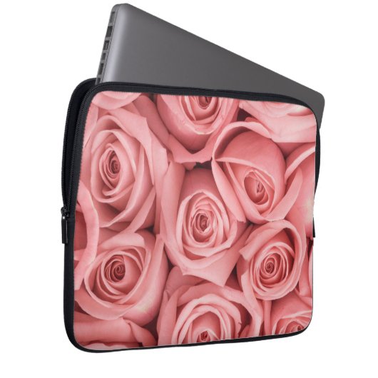Blumen | Rosa Rosen Laptopschutzhülle (Vorne Rechts)