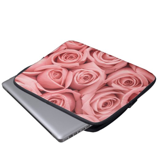 Blumen | Rosa Rosen Laptopschutzhülle (Vorne Knopf)
