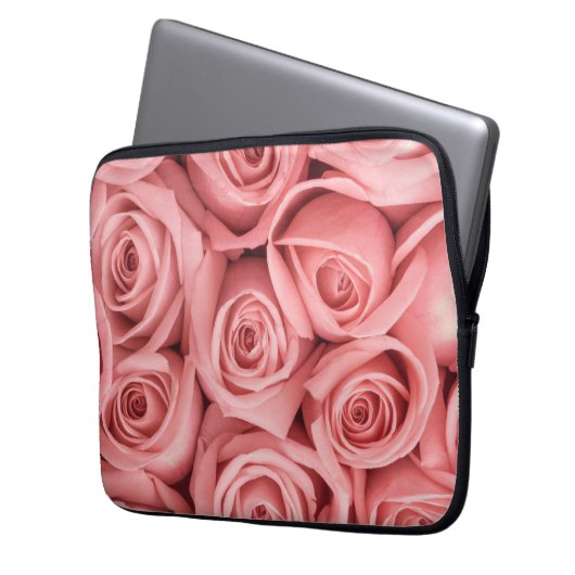 Blumen | Rosa Rosen Laptopschutzhülle (Vorderseite Links)