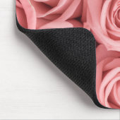 Blumen | Rosa Rosen Mousepad (Ecke)