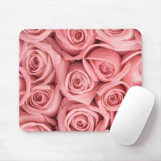 Blumen | Rosa Rosen Mousepad (Mit Mouse)