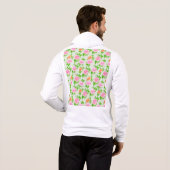 Blumen-Rosa-Rosen-Muster-23670 Hoodie (Schwarz voll)