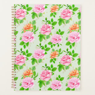 Blumen-Rosa-Rosen-Muster-23670 Planer