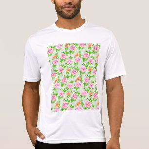 Blumen-Rosa-Rosen-Muster-23670 T-Shirt