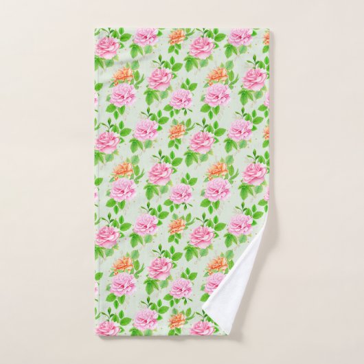 Blumen-Rosa-Rosen-Muster Handtuch (Handtuch)