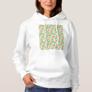 Blumen-Rosa-Rosen-Muster Hoodie