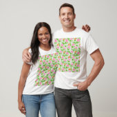 Blumen-Rosa-Rosen-Muster T-Shirt (Unisex)