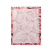 Blumen | Rosa Rosen Notizblock (Rotiert)
