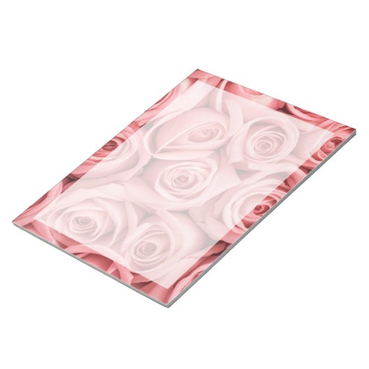 Blumen | Rosa Rosen Notizblock (angewinkelt)