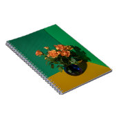 Blumen | Rose in Vase Notizblock (Rechte Seite)