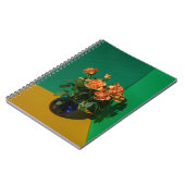 Blumen | Rose in Vase Notizblock (Linke Seite)