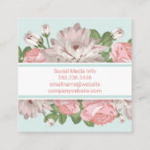 Blumen | ROSE Quadratische Visitenkarte (Rückseite)