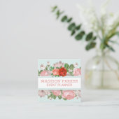 Blumen | ROSE Quadratische Visitenkarte (Stehend Vorderseite)