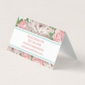 Blumen | ROSE Visitenkarten (Rückseite)