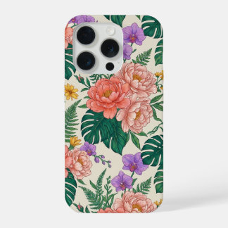 Blumen-Rosen-iPhone-15-Hülle – Elegantes Blumen-De iPhone 15 Pro Hülle
