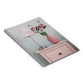 Blumen | Rosenstrahlen auf Nachtstand Notizblock (Rechte Seite)