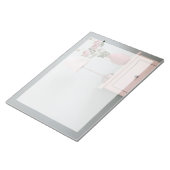 Blumen | Rosenstrahlen auf Nachtstand Notizblock (angewinkelt)