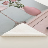 Blumen | Rosenstrahlen auf Nachtstand Sherpadecke (3/4)