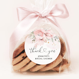 Blumen-Rosétendanz Favor-Tag Runder Aufkleber