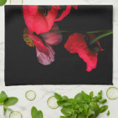 Blumen | Rote Pflaumen Geschirrtuch (Gefaltet)