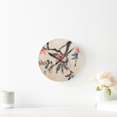 Blumen Runde Wanduhr (Zuhause)