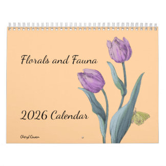 Blumen Sand Fauna 2026 Wandkalender