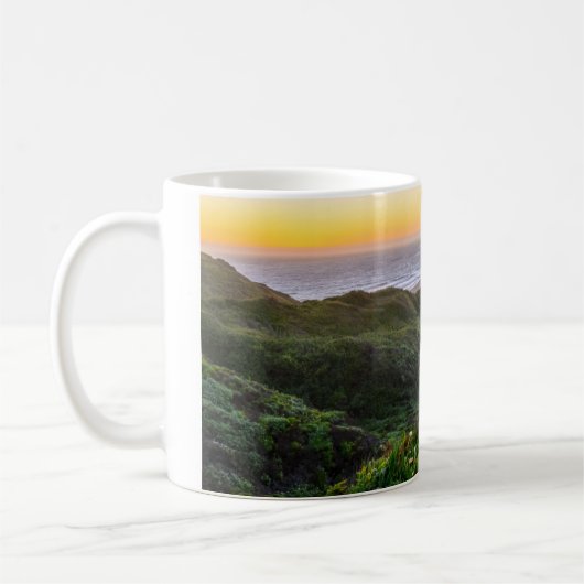 Blumen | Santa Cruz Kalifornien Kaffeetasse (Links)