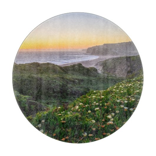 Blumen | Santa Cruz Kalifornien Schneidebrett (Vorderseite)