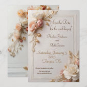 Blumen Save The Date (Vorne/Hinten)