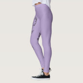 Blumen-Schablone Leggings (Links)
