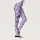 Blumen-Schablone Leggings (Rechts)