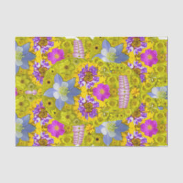 Blumen-Schädel 3 Seidenpapier