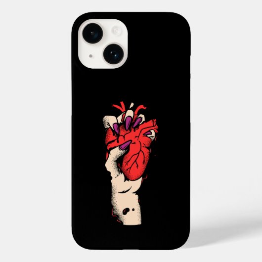 Blumen-Schädel-Handyhülle | Gothi iPhone / iPad-Hü Case-Mate iPhone Hülle (Rückseite)