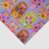 Blumen-Schädel Seidenpapier (Ausschnitt)