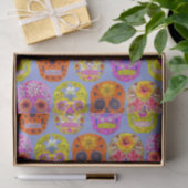 Blumen-Schädel Seidenpapier (Geschenk)