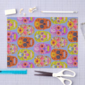 Blumen-Schädel Seidenpapier (Handwerk)
