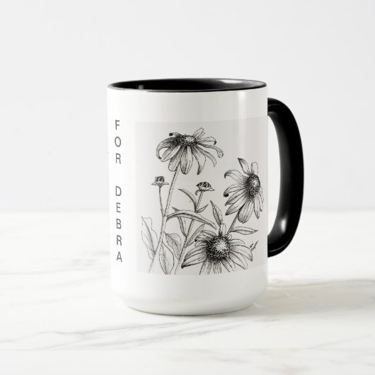 Blumen-Schale Tasse (VorderseiteRechts)