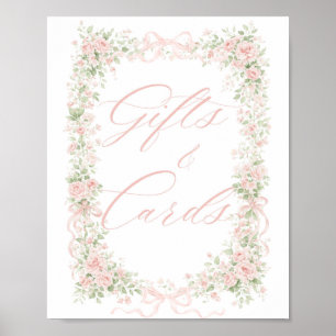 Blumen-Schleife Baby in Blüte Mädchen Geschenke un Poster
