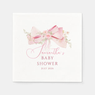 Blumen-Schleife Elegante Blumenmädchen-Babyparty Serviette
