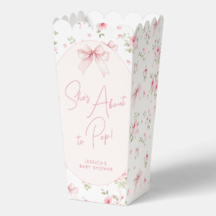 Blumen-Schleife-Sie-ist-kurz-vor-der-Geburt-Baby-P Geschenkschachtel