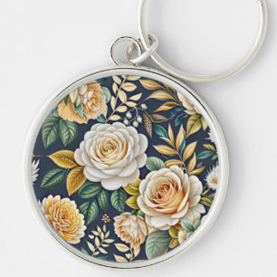 Blumen-Schlüsselanhänger im Vintage-Stil Schlüsselanhänger