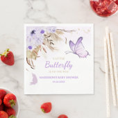 Blumen-Schmetterling-Baby-Party Serviette (Beispiel)