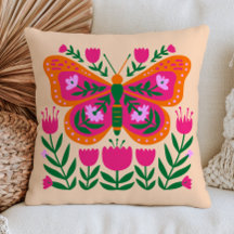 Blumen-Schmetterling-Illustration Farbige Cottagec