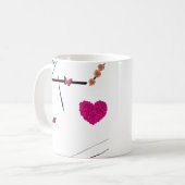 Blumen Schmetterling Kaffeetasse (Vorderseite Links)