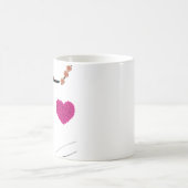 Blumen Schmetterling Kaffeetasse (Mittel)