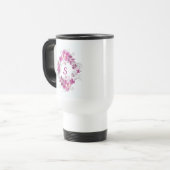 Blumen-Schmetterling-Reisebecher Reisebecher (Vorderseite Links)
