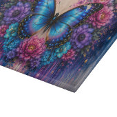 Blumen Schmetterling Schneidebrett (Ecke)