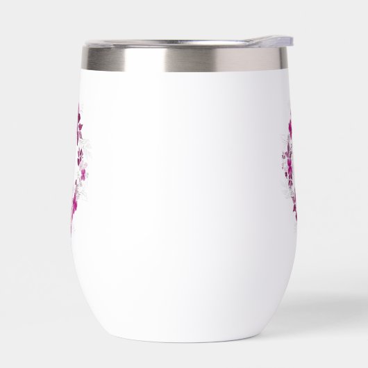 Blumen-Schmetterling-Stemless-Weinbecher (Links)