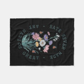Blumen Schmetterlinge Demokrat Präsident Liberal Fleecedecke (Vorderseite (Horizontal))