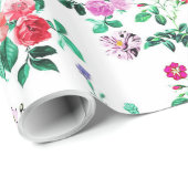 Blumen-Schmetterlinge-Geschenkpapier Geschenkpapier (Rolleneckpunkt)